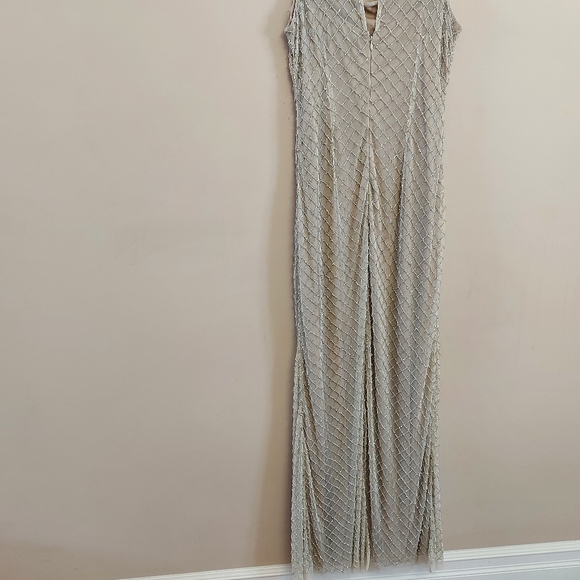 Aidan Mattox Beaded Sleeveless Gown - Picture 9 of 11